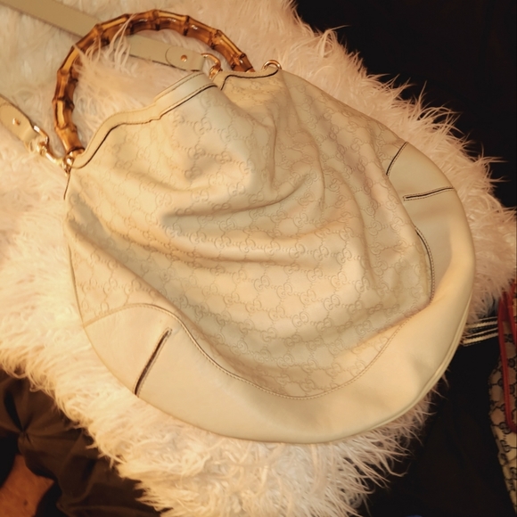 Gucci Guccissima Bamboo 2way shoulder hand hobo bag - Picture 1 of 8